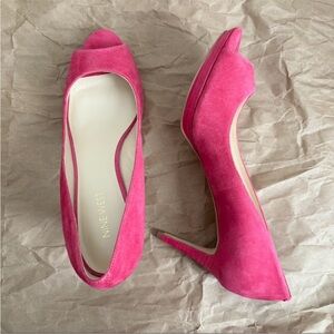 Nine West Fuchsia Peep Toe Heels